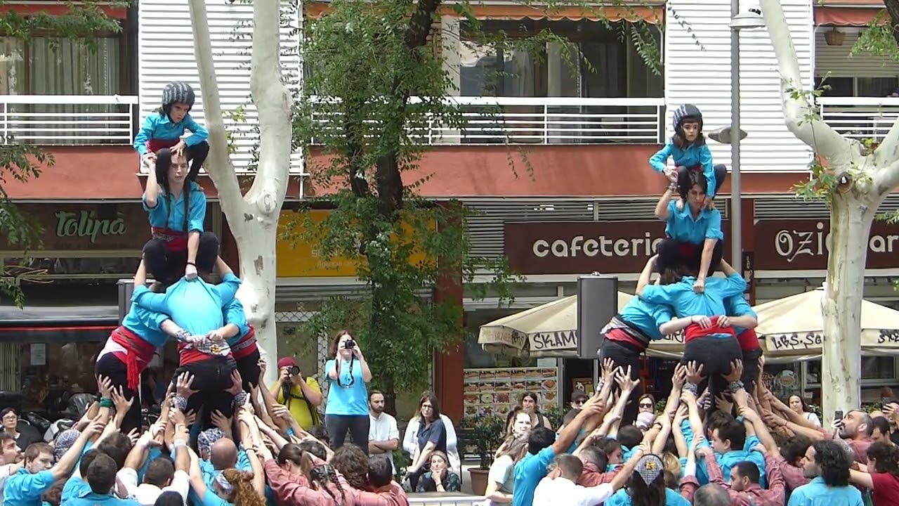 Roscanes simultànies - 6a Trobada de la Muixeranga de Barcelona ( 15/06/2024 )