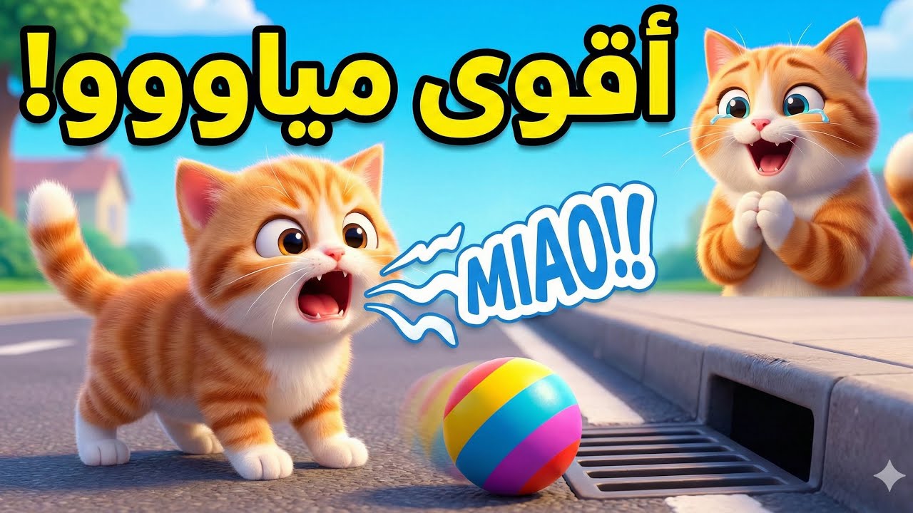 حكاية زيزي وأعلى صرخة "مياو"! 📣 قصص أطفال ممتعة