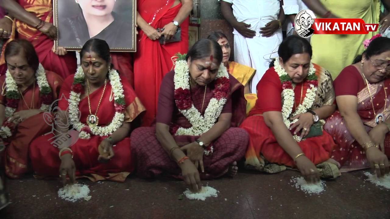 Amma! Get well soon-Valarmathi,AIADMK cadre eat 'Mansooru'!