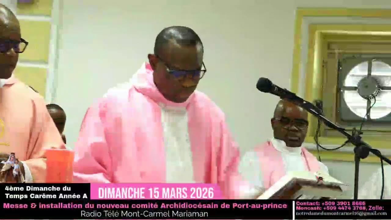 Messe d'installation du Nouveau Comité Archidiocésain de P-au-P