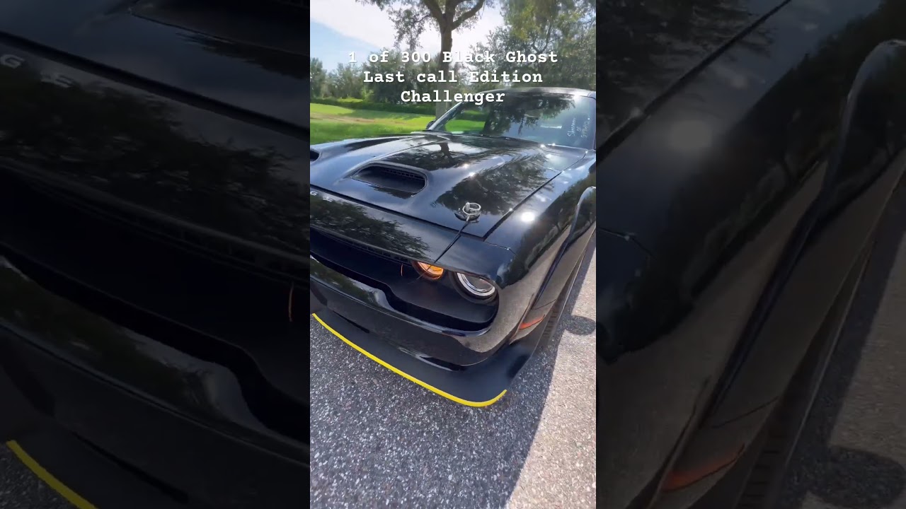 2023 Dodge ￼Challenger Black Ghost SRT HELLCAT #americanmuscle