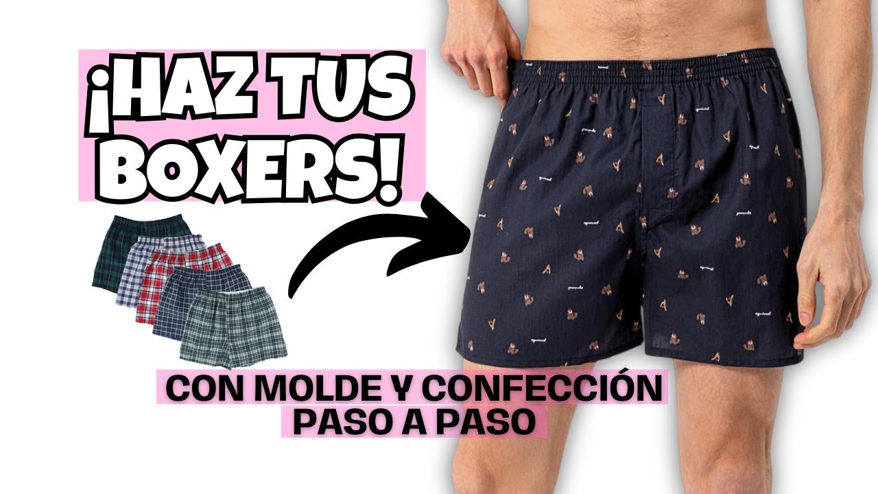 Bóxer para hombre paso a paso – Confección y molde incluido