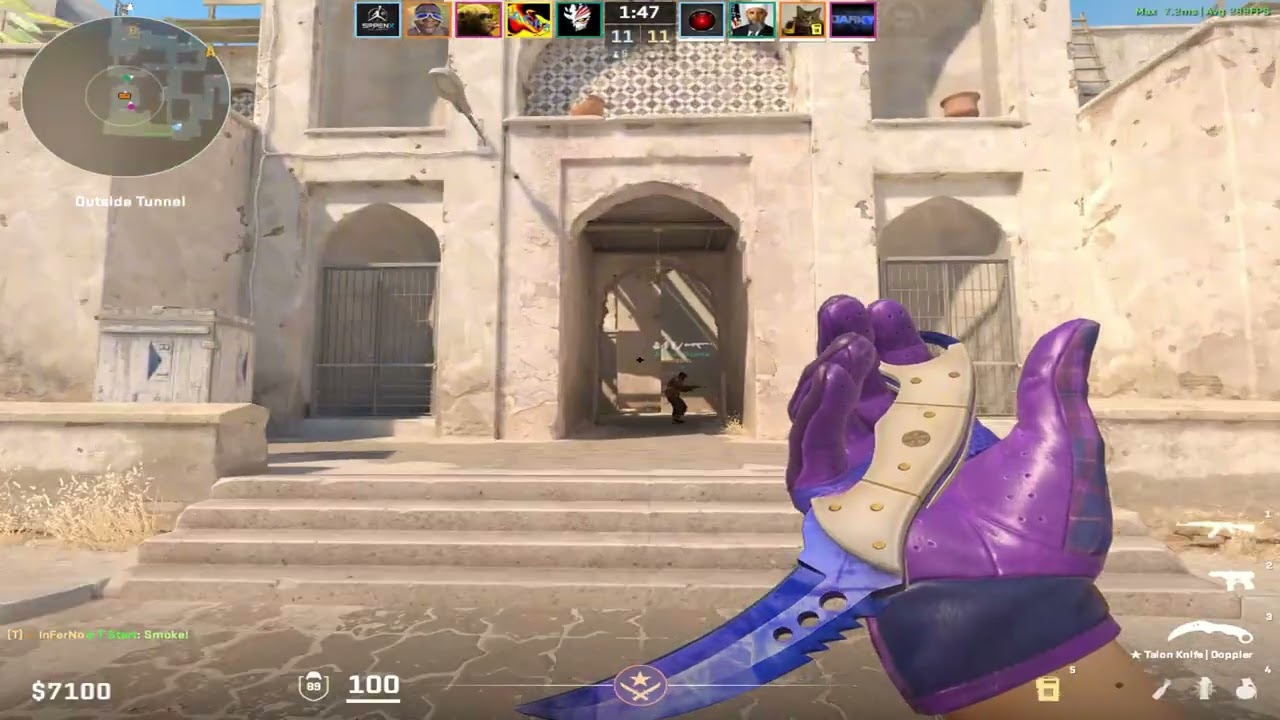 The 4v5 Battle of Dust2