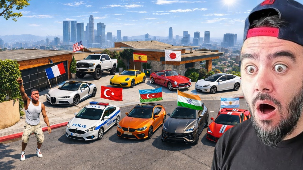 FRANKLIN &Uuml;LKELERIN S&Uuml;PER ARABALARINI KA&Ccedil;IRDI - GTA 5 MODS