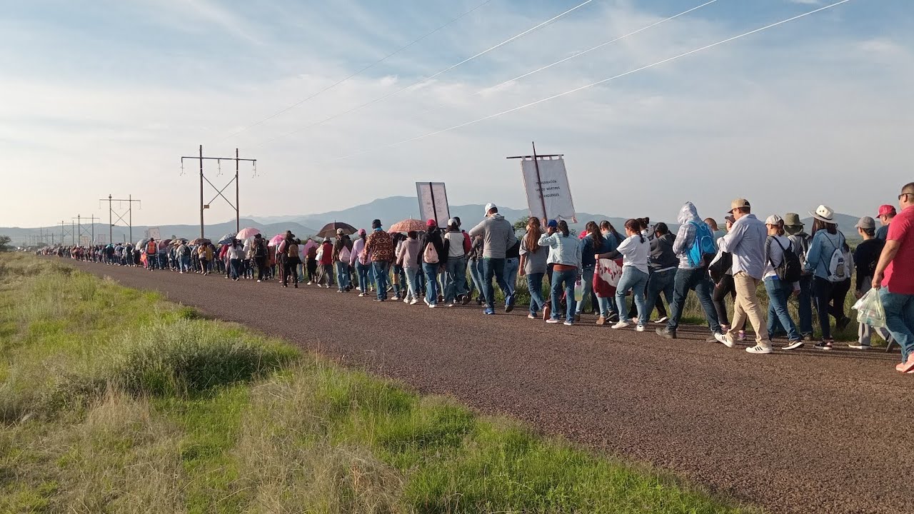 Peregrinación de Durango a Chalchihuites,en Honor a Los Santos Mártires Duranguenses 6 días a Pie.