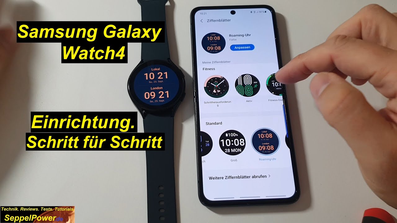 Tutorial: Samsung Galaxy Watch4 einrichten. Ausführlich erklärt. Schritt für Schritt | SeppelPower