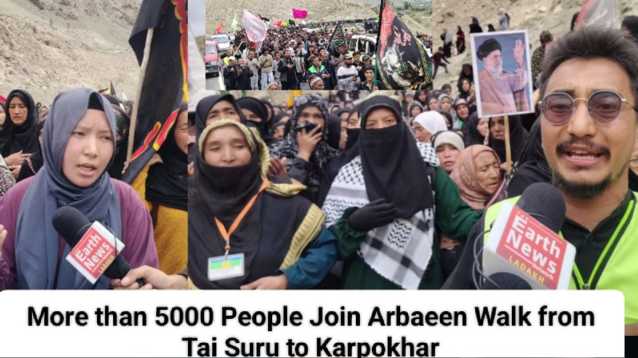 More than 5000 People Join Arbaeen Walk from Tai Suru to Karpokhar