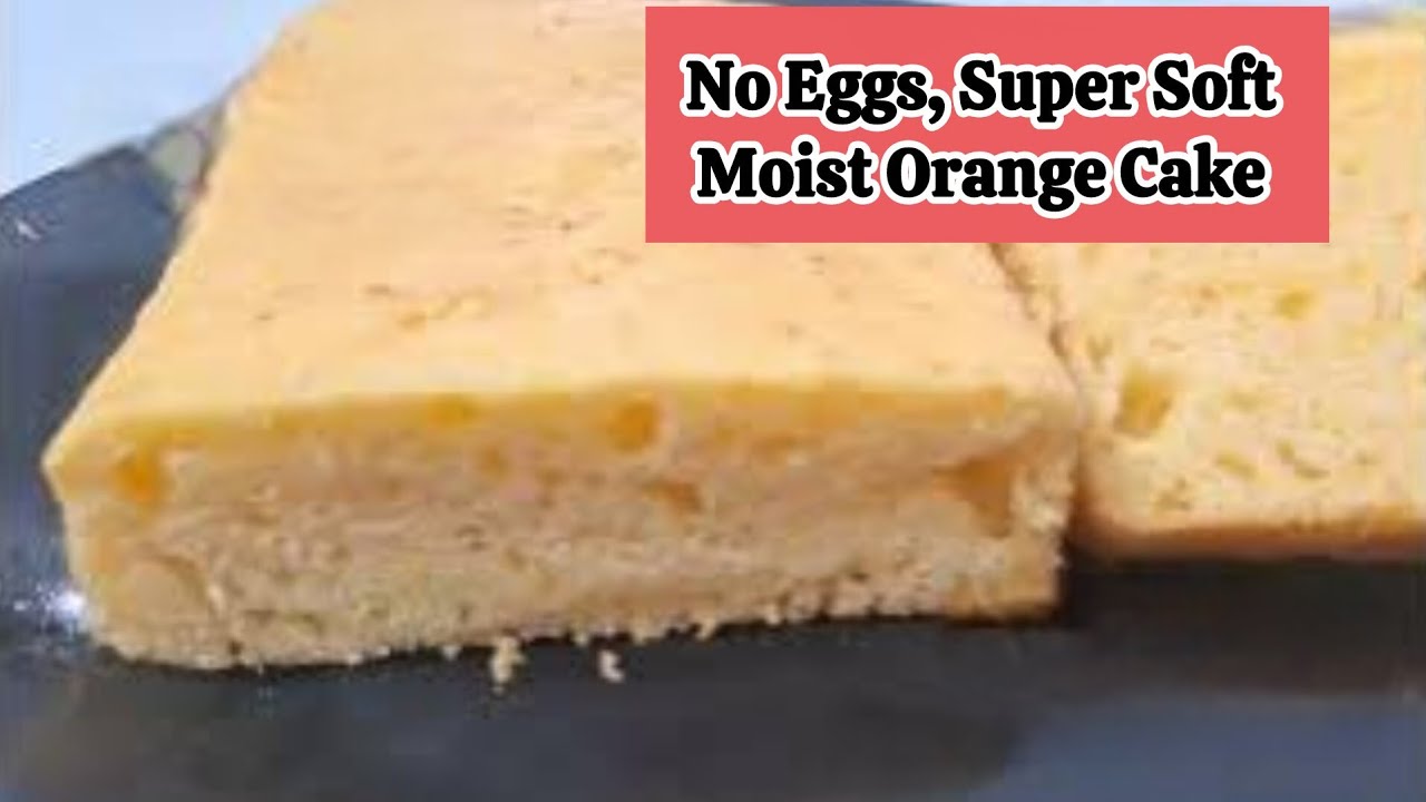 Eggless Orange Cake Recipe 🍊 | Super Soft & Moist Cake | Step-by-Step