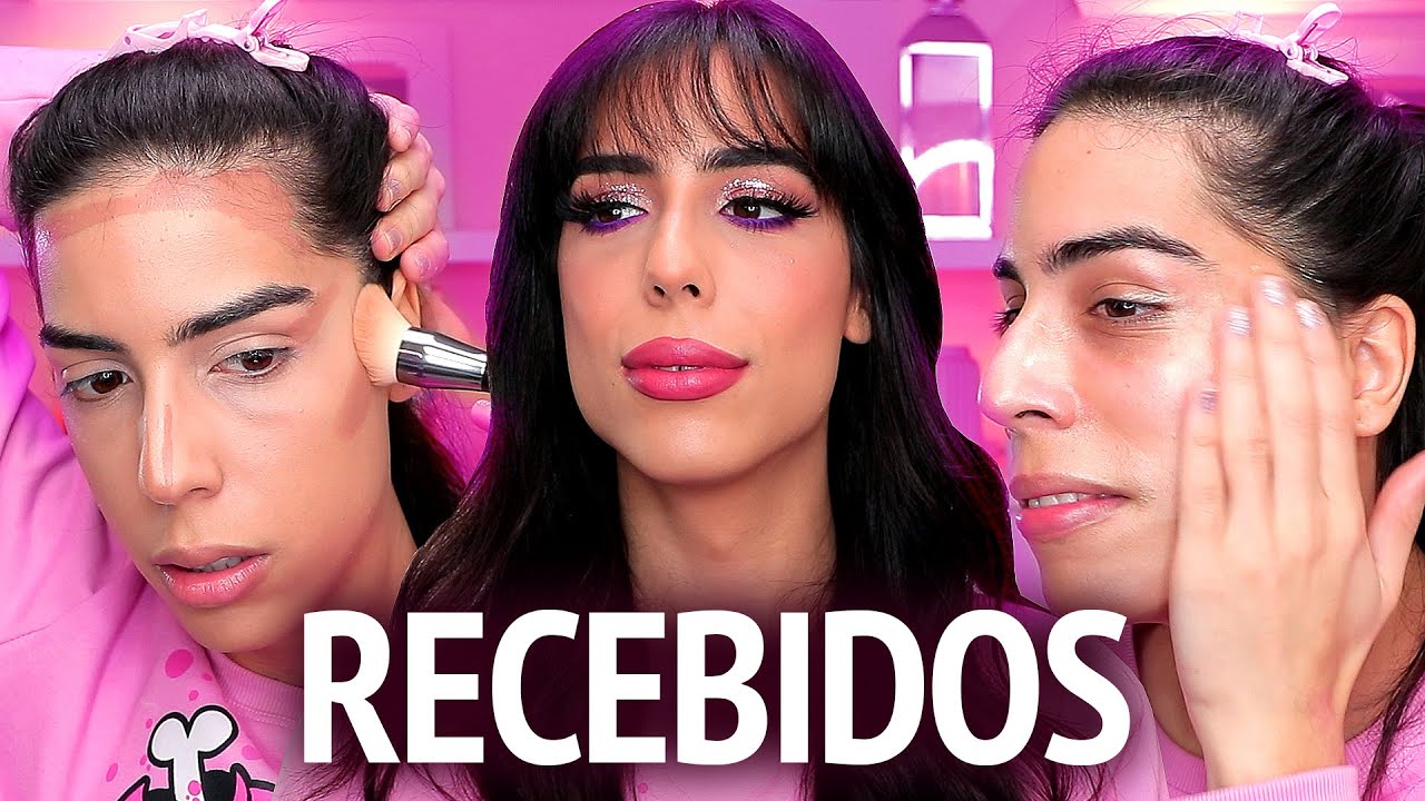30 MINUTOS DE MAQUIAGEM GLAMOUR COM RECEBIDOS 😱⚡