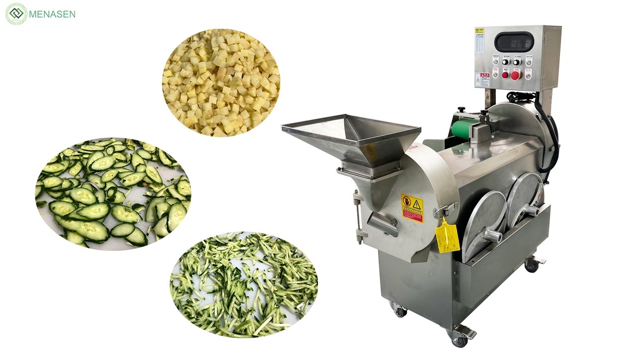 MNS-801 Multifunctional Vegetable Cutter Machine | 3mm Cucumber Slices Shreds & Potato Cubes 10mm