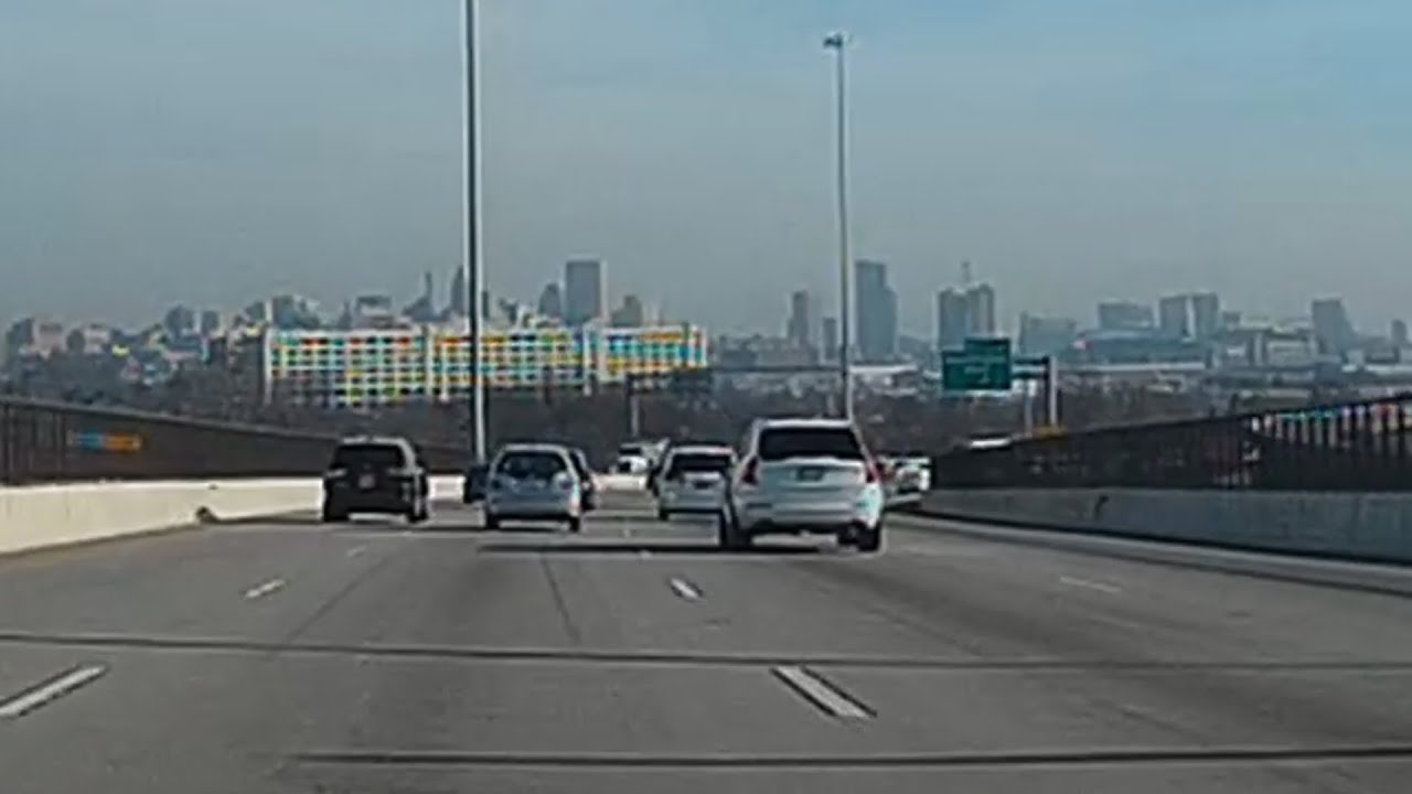Approaching Baltimore On I 95 North: Skyline And McHenry Tunnel -- Dash Cam Video