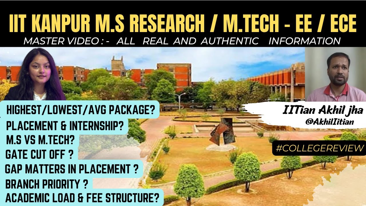 IIT KANPUR M.S Research / M.TECH Electrical / ECE  HONEST REVIEW || Photonics Science & Engineering