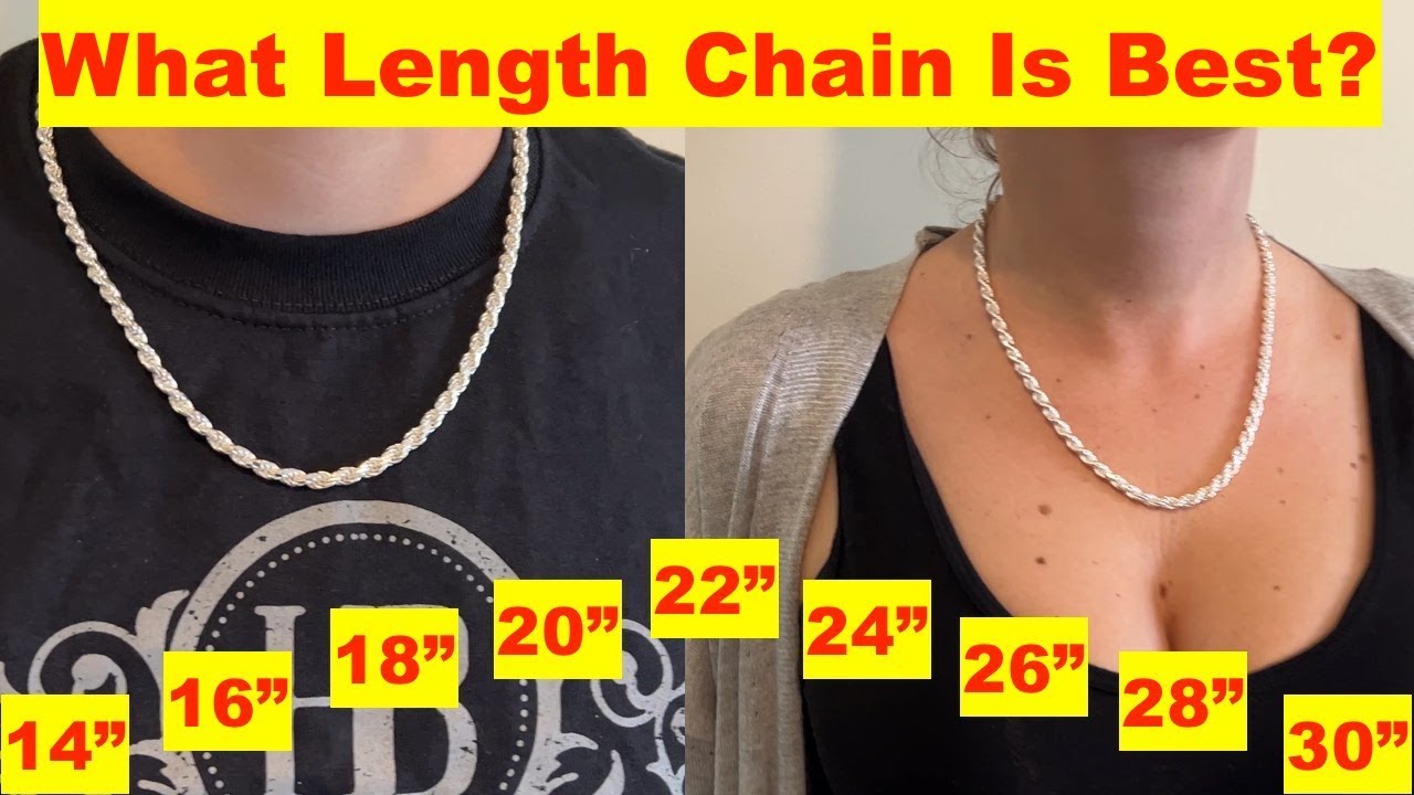 What’s The Best Length Silver Chain To Get For Guys Or Ladies - Harlembling Reviews Necklace Lengths
