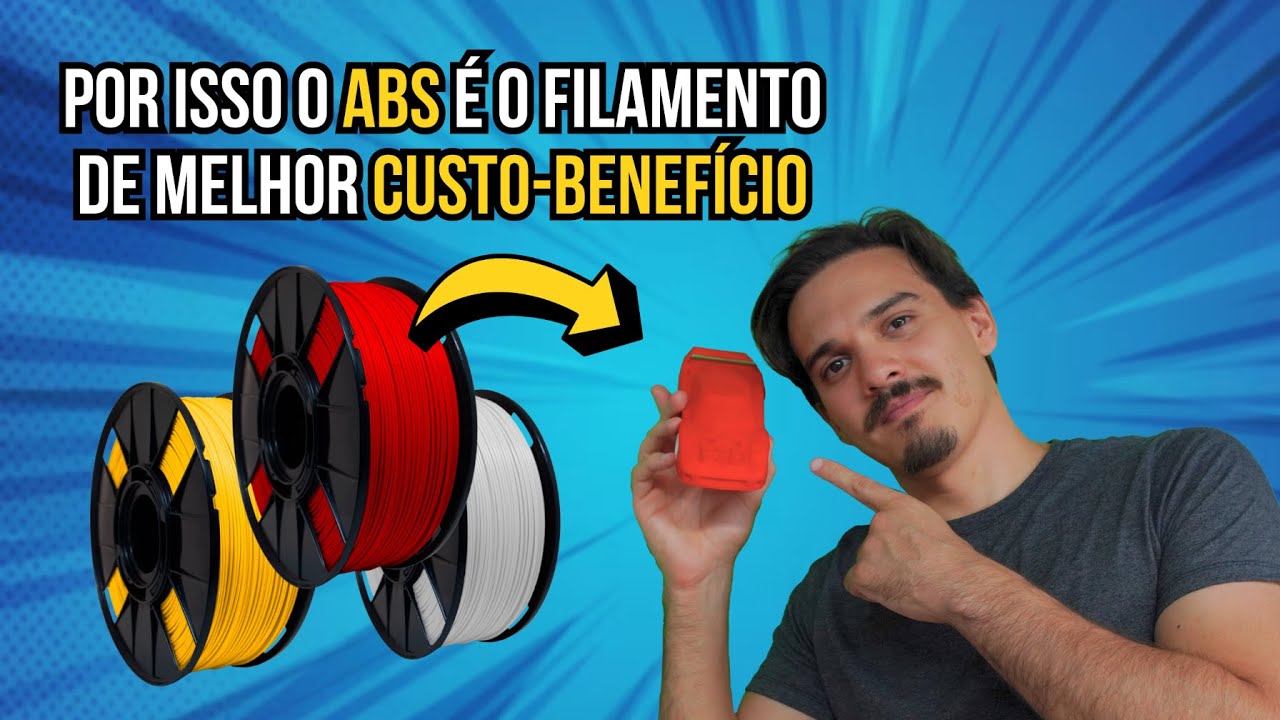 Impressora 3D fechada? Descubra por que ABS PREMIUM é melhor que PLA!