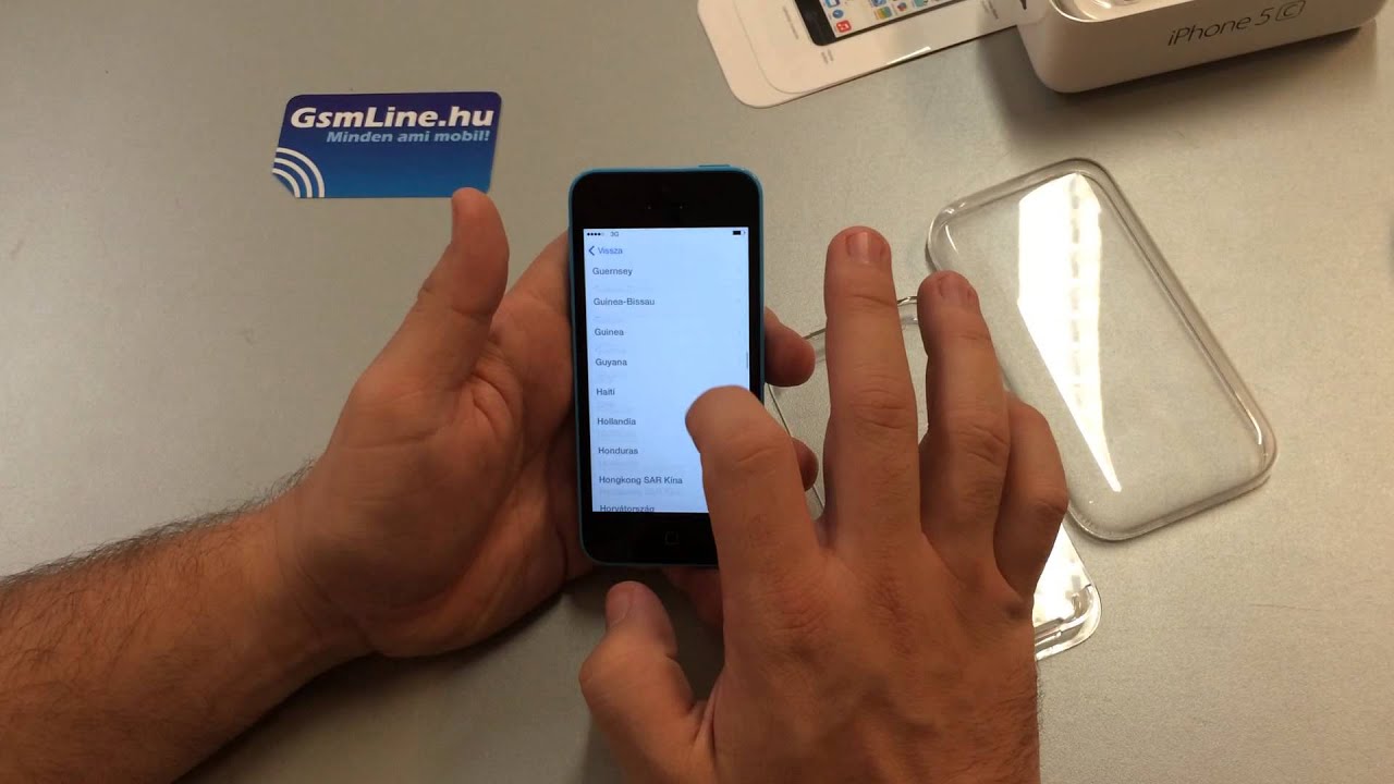 iPhone 5C Kicsomagolás GsmLine.hu