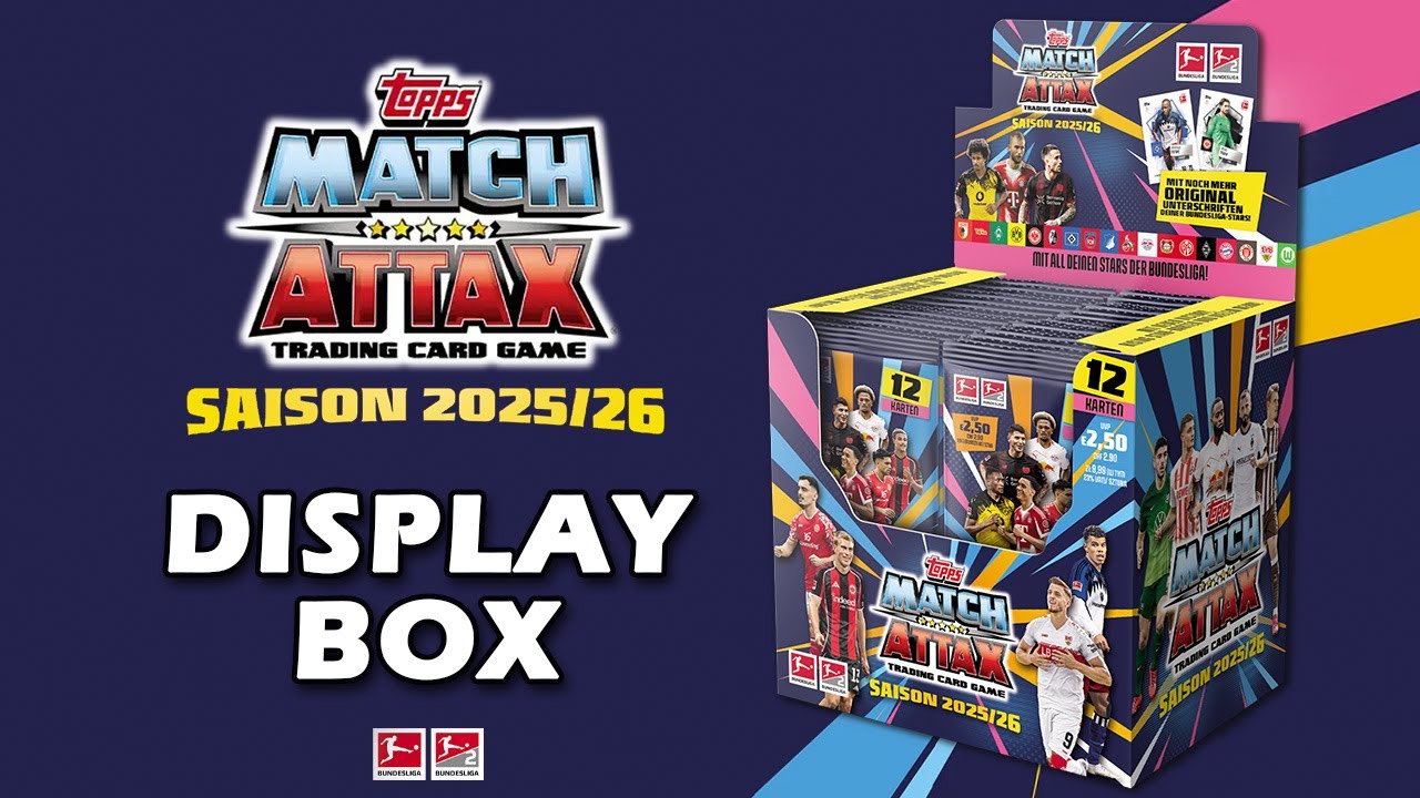 TOPPS Bundesliga Match Attax 2025/26 - Komplette DISPLAY BOX