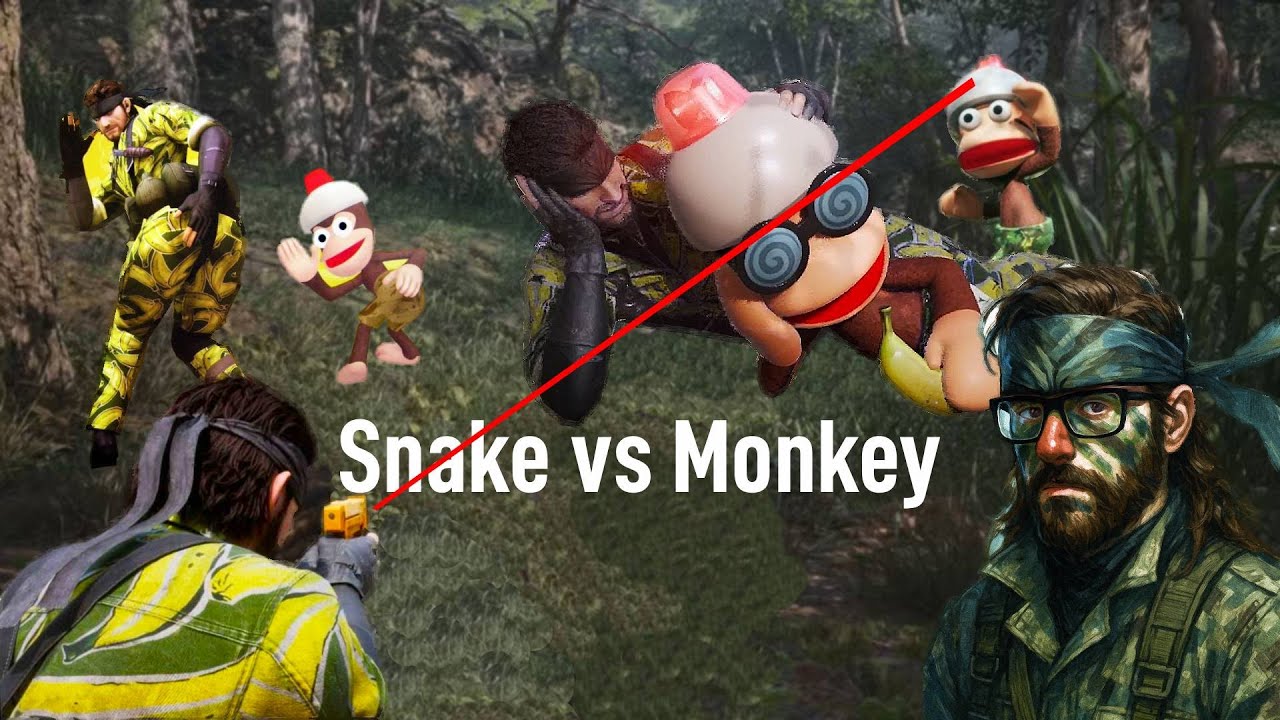 Snake Vs Monkey! The Apes Escaped! Ape Escape! Metal Gear Solid Delta: Snake Eater #metalgearsolid
