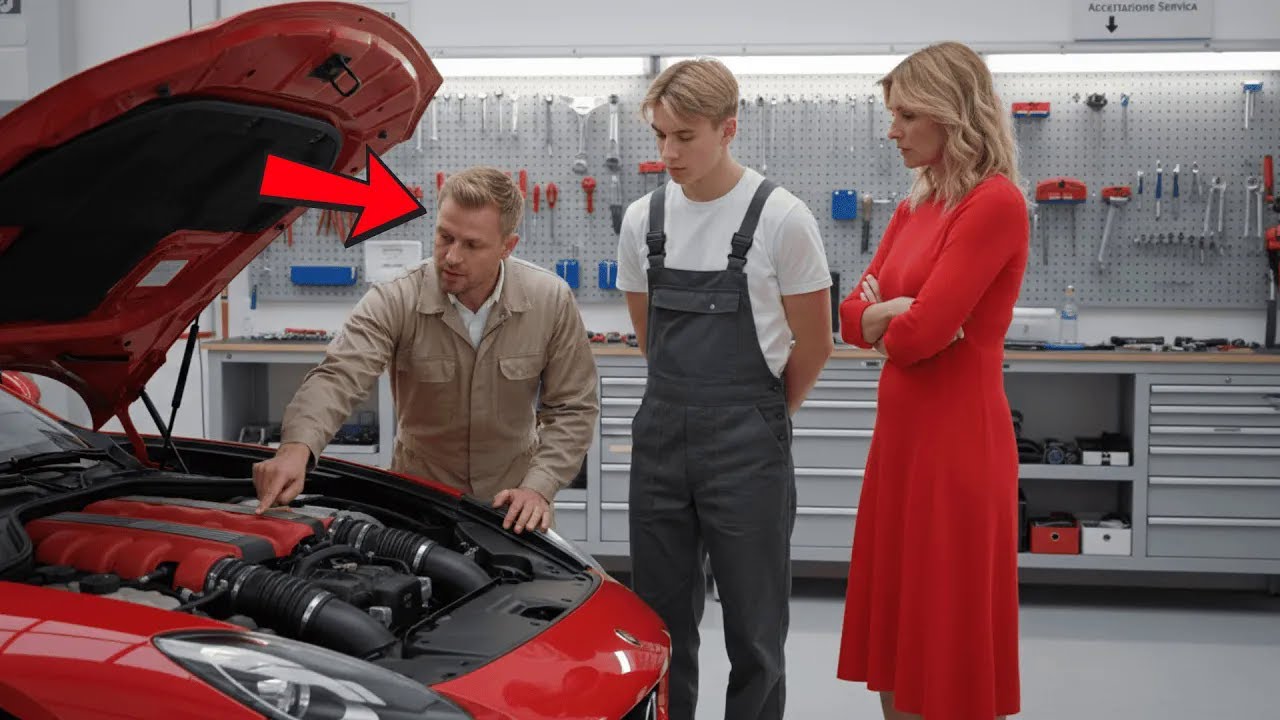 Ein Arbeitsloser Mechaniker Betrat Die Werkstatt, Um Die Ferrari Zu Sehen – Und Reparierte Sie