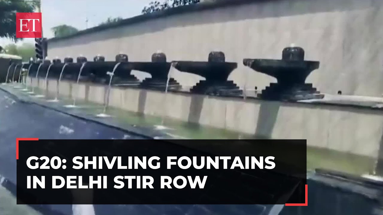 G20 summit: BJP attacks AAP govt over fountains resembling 'Shivlings' in Delhi's Dhaula Kuan area