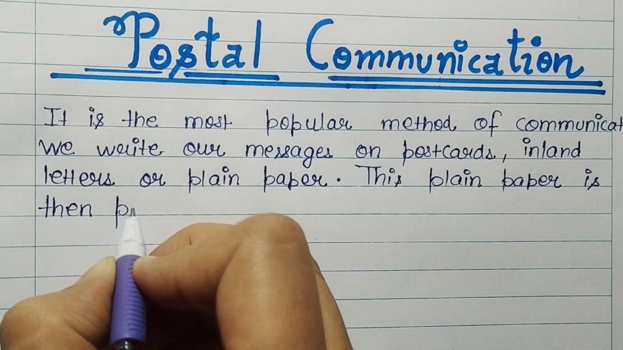 10 lines on Postal Communication|Essay on Postal Communication in English|Essay on Communication