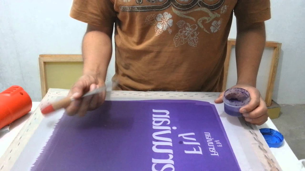 COMO CURAR ENMENDAR PARCHAR UNA MALLA SERIGRAFICA 💪.