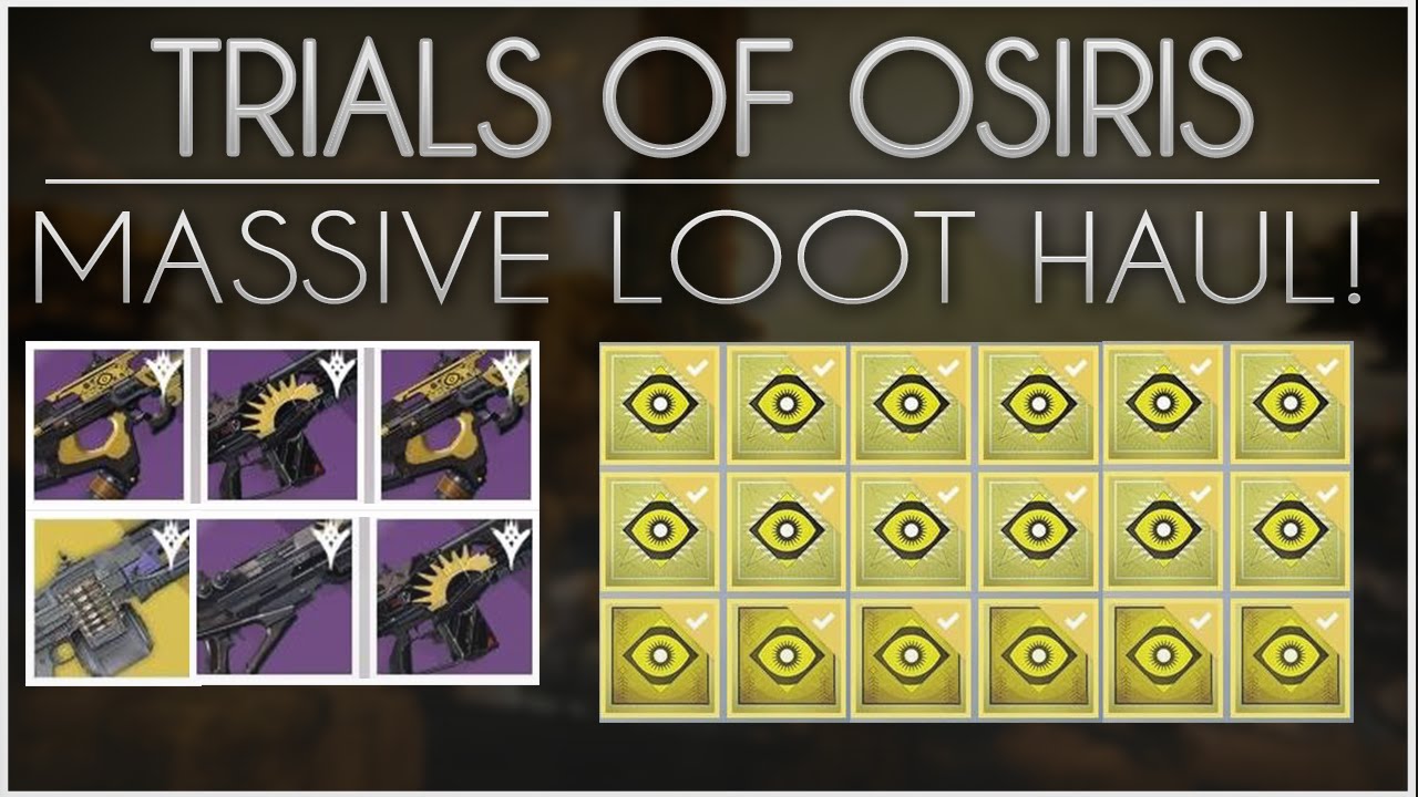 Destiny - Massive Trials of Osiris Loot X3. 3 Flawless Lighthouse Runs, Drops, Packages & More!