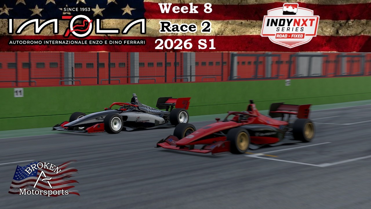 Indy NXT Road Series - Imola - iRacing Road - Week 8 Race 2