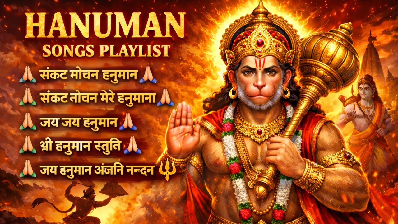 🙏 संकट मोचन हनुमान | Top Hanuman Bhajan Playlist | Powerful Hanuman Bhakti Songs 🔥