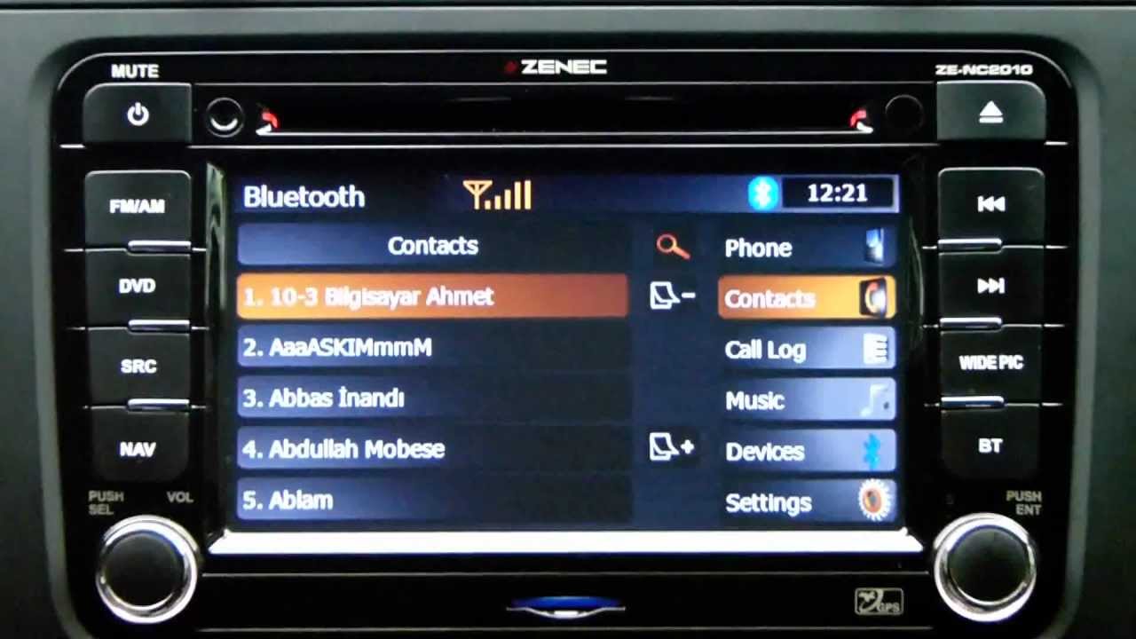 ZENEC ZE-NC2010 VW Bluetooth Tanıtım Videosu