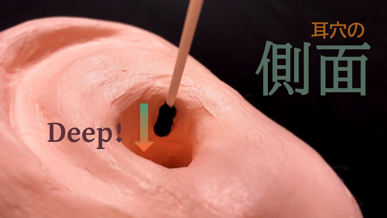 【ASMR】「耳穴の側面を攻める！」奥行き耳かき音圧強め Deep Ear Cleaning (声なし No Talking)