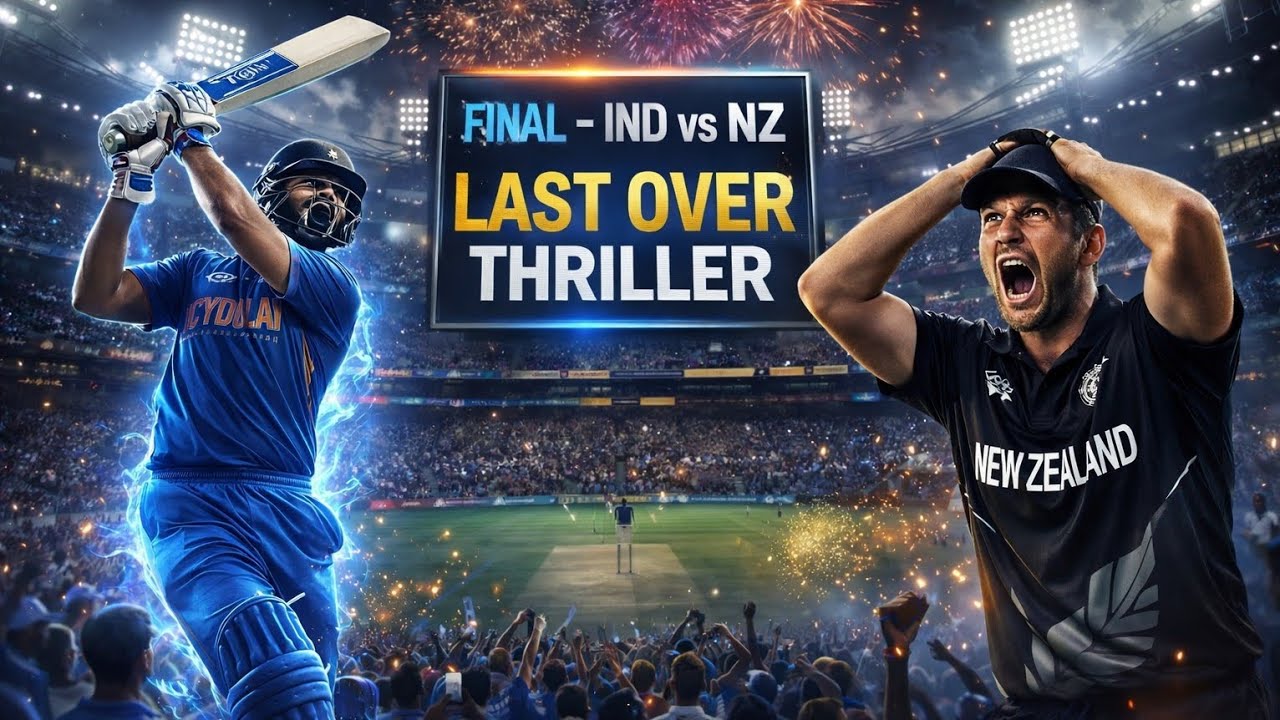 India vs New Zealand T20 Final 😱 Last Over Thriller | Nail Biting Finish!