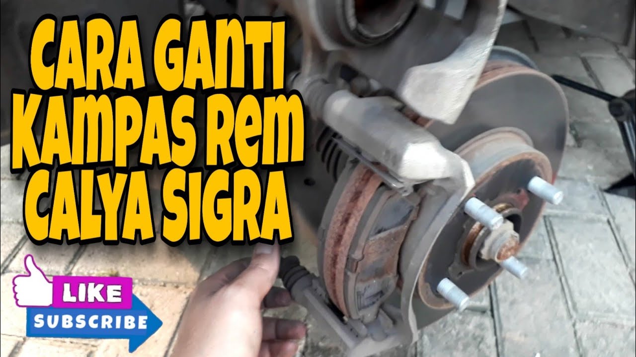 Cara ganti kampas rem cakram depan mobil calya sigra