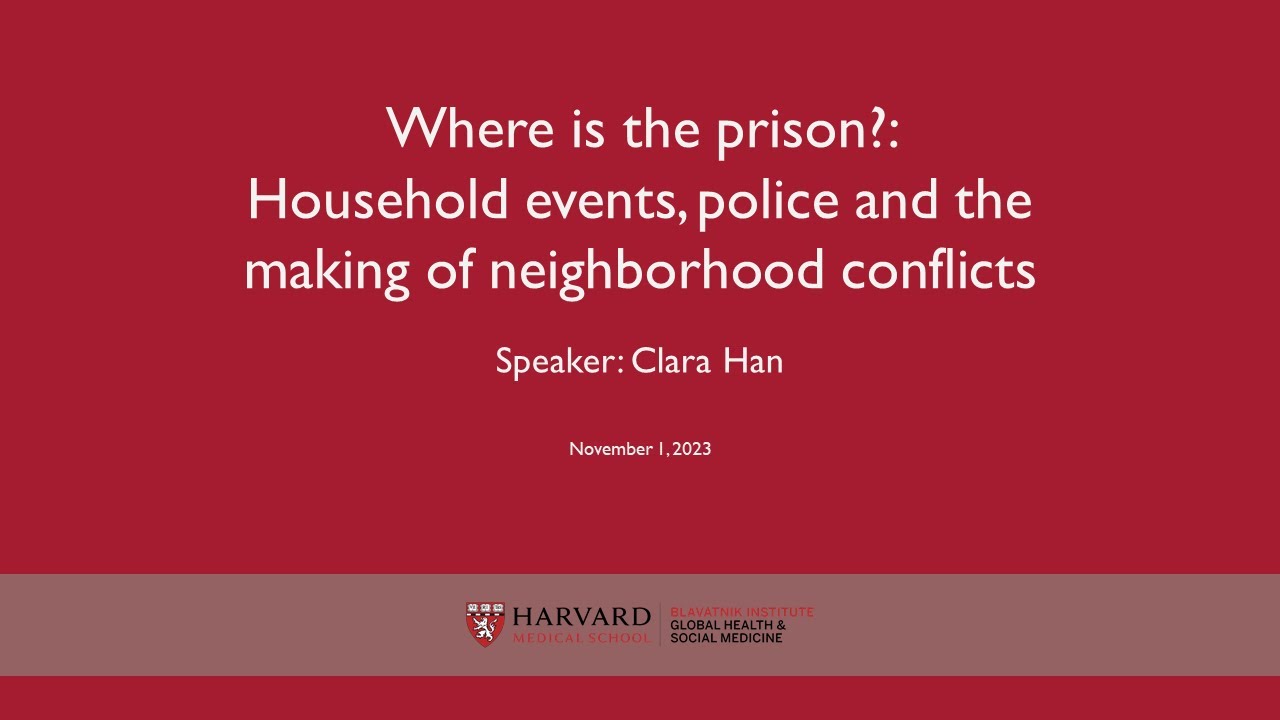 Where is the Prison?: Household Events, Police and the Making of Neighborhood Conflicts