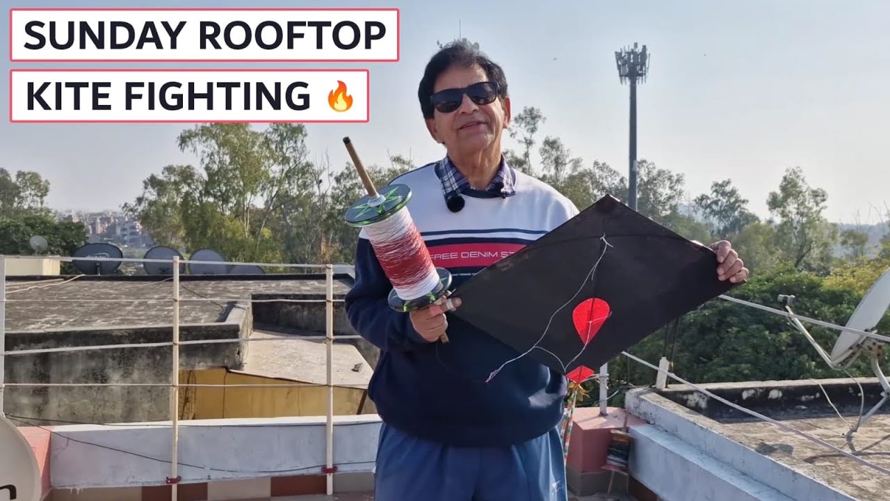 SUNDAY KA DHAMAKEDAAR PATANG BAZI / ROOFTOP KITE FIGHTING ON SUNDAY 
