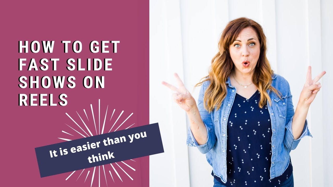 How to make quick slide shows with Reels