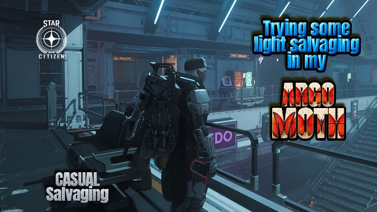 Trying some light salvaging in my ARGO MOTH in Star Citizen