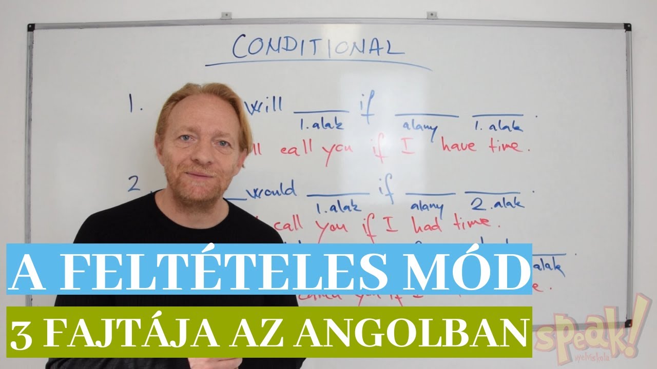 Angol lecke: a feltételes mód 3 fajtája [PéldáulPéterrel]
