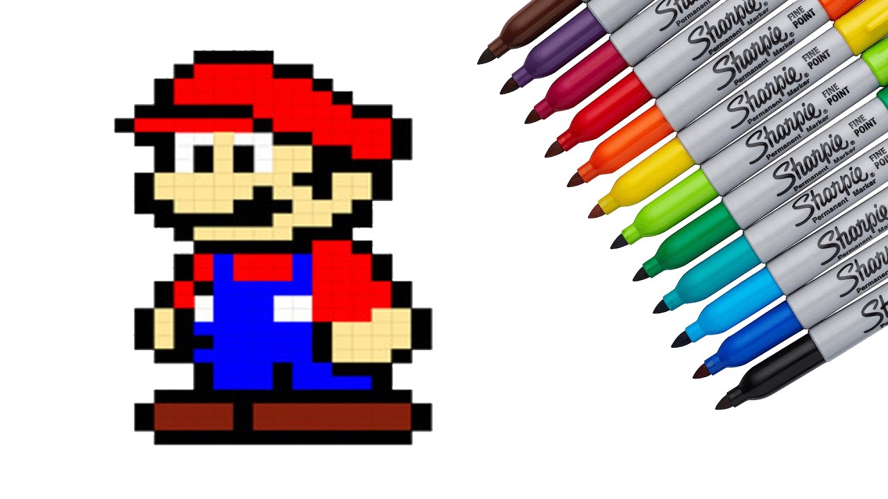 🍄 Pixel Art the Super Mario Bros Movie🍄 Coloring Cartoon Characters Super Mario Bros Wonder Gameplay