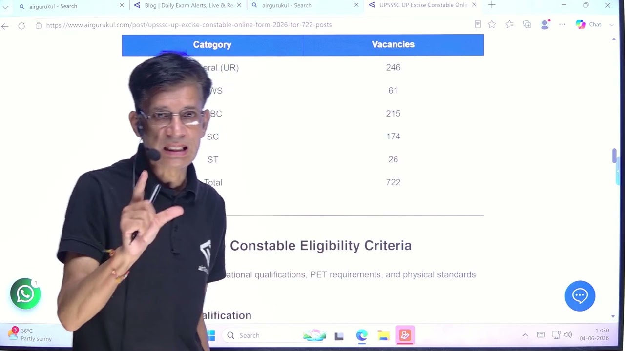 UPSSSC UP Excise Constable Online Form 2026 Out: Eligibility, Vacancy & Complete Details