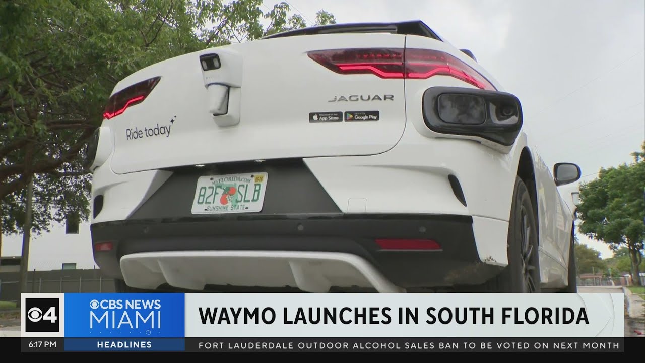 Waymo launches driverless taxis in South Florida