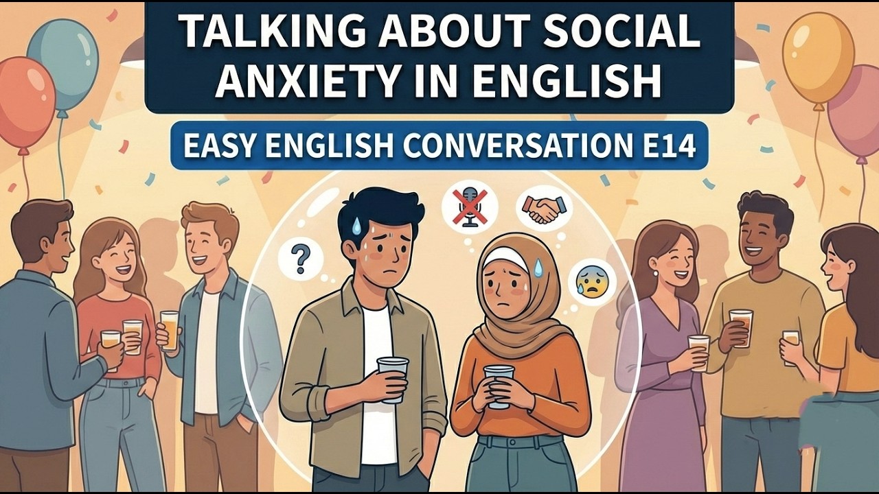 Talk About Social Anxiety in English | Easy English Conversation | A2 Level