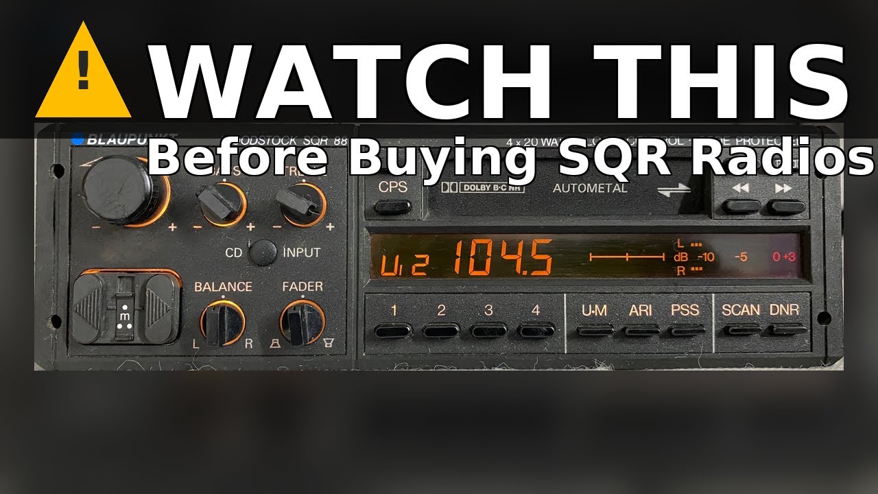WATCH THIS Before Buying Blaupunkt SQR Radios (Woodstock SQR 88 & More)