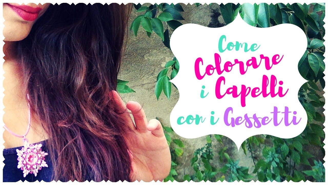 Come Colorare i Capelli con i Gessetti | Mi faccio le ciocche Rosa!