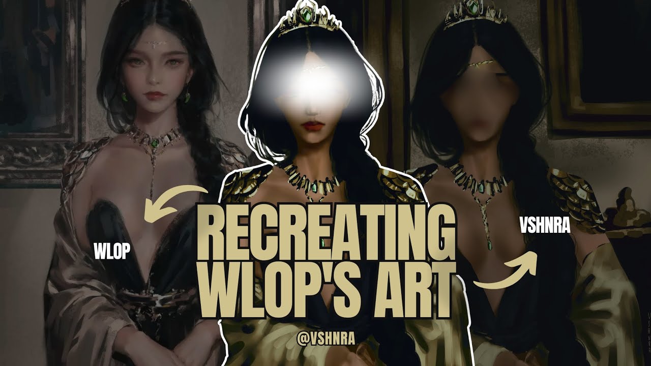 Recreating WLOP'S art || Giving ADVICE to improve art!