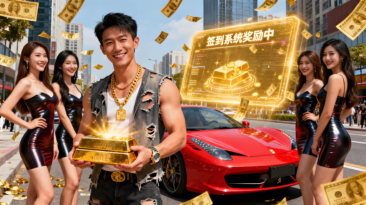 【完結】🔥隨便簽到就送美女和金條？我用簽到系統打臉反派，走上人生巔峰