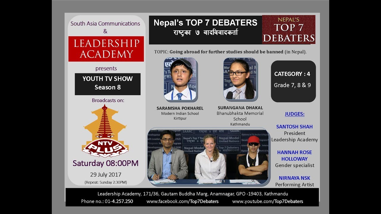 Debate: Going abroad for further studies should be banned (in Nepal)