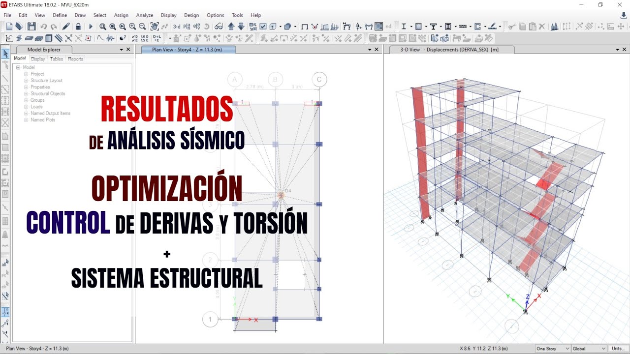 RESULTADOS, CONTROL DE TORSIÓN Y SISTEMA ESTRUCTURAL EN ETABS / V4