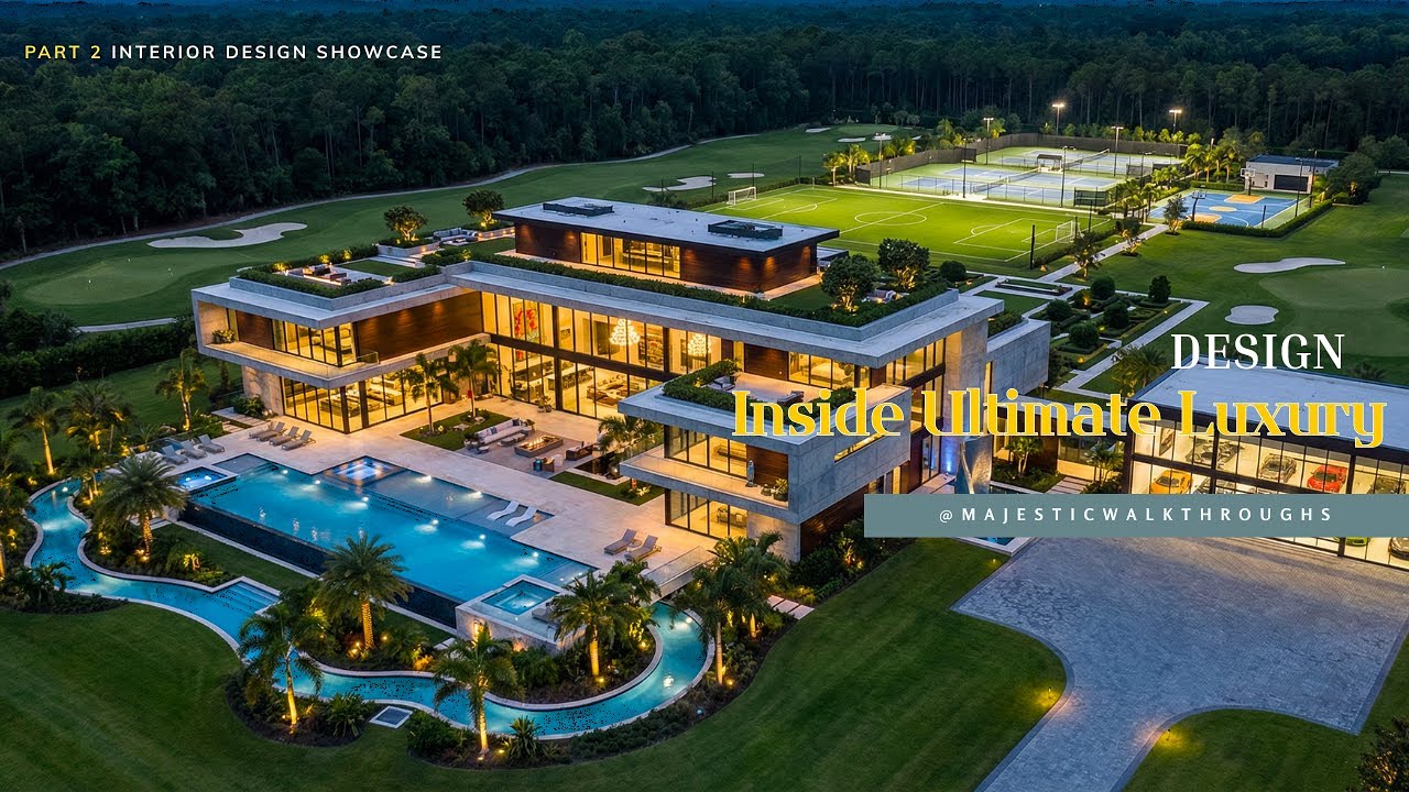 Inside a Billionaire Sports Resort Mega Mansion | Interior Design Tour (Concept)