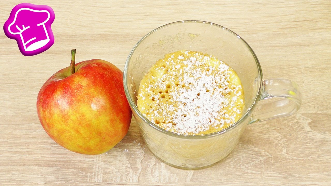 Apfelkuchen aus der Mikrowelle 🍎 Super einfach & total lecker | schneller Snack im Herbst | Yummy