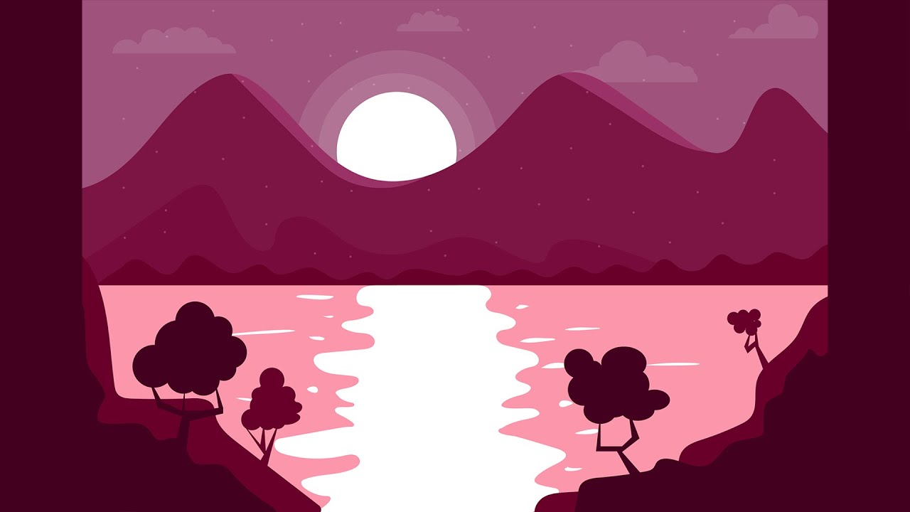 How to Make a Beautiful Landscape scenery in Adobe Illustrator | Vector Design Bhandari Illustration